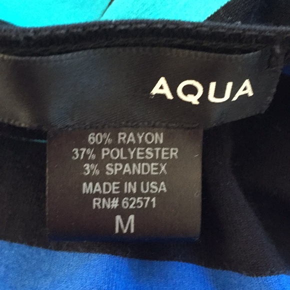 Aqua Striped Dress Size M - Picture 6 of 6